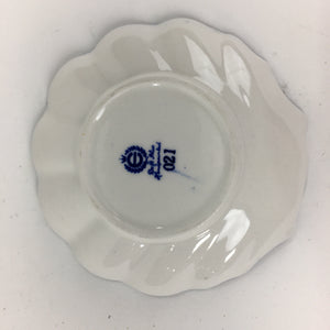 Netherlands Porcelain Delft Blue Small Plate Shell Shape Hand-painted Blue P790