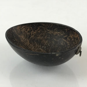 Philippine Coconut Bowl Accessory Case Vtg Room Interior Decoration Brown UR839