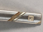 Pierre Cardin Tiepin Tie Clip Tack Vtg Clothing Accessory Necktie Silver J93