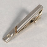 Pierre Cardin Tiepin Tie Clip Tack Vtg Clothing Accessory Necktie Silver J93