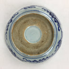 Shipping: Antique C1900 Japanese Porcelain Deep Plate Sometsuke Blue Flower PY13