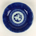 Shipping: Antique C1900 Japanese Porcelain Deep Plate Sometsuke Blue Flower PY13