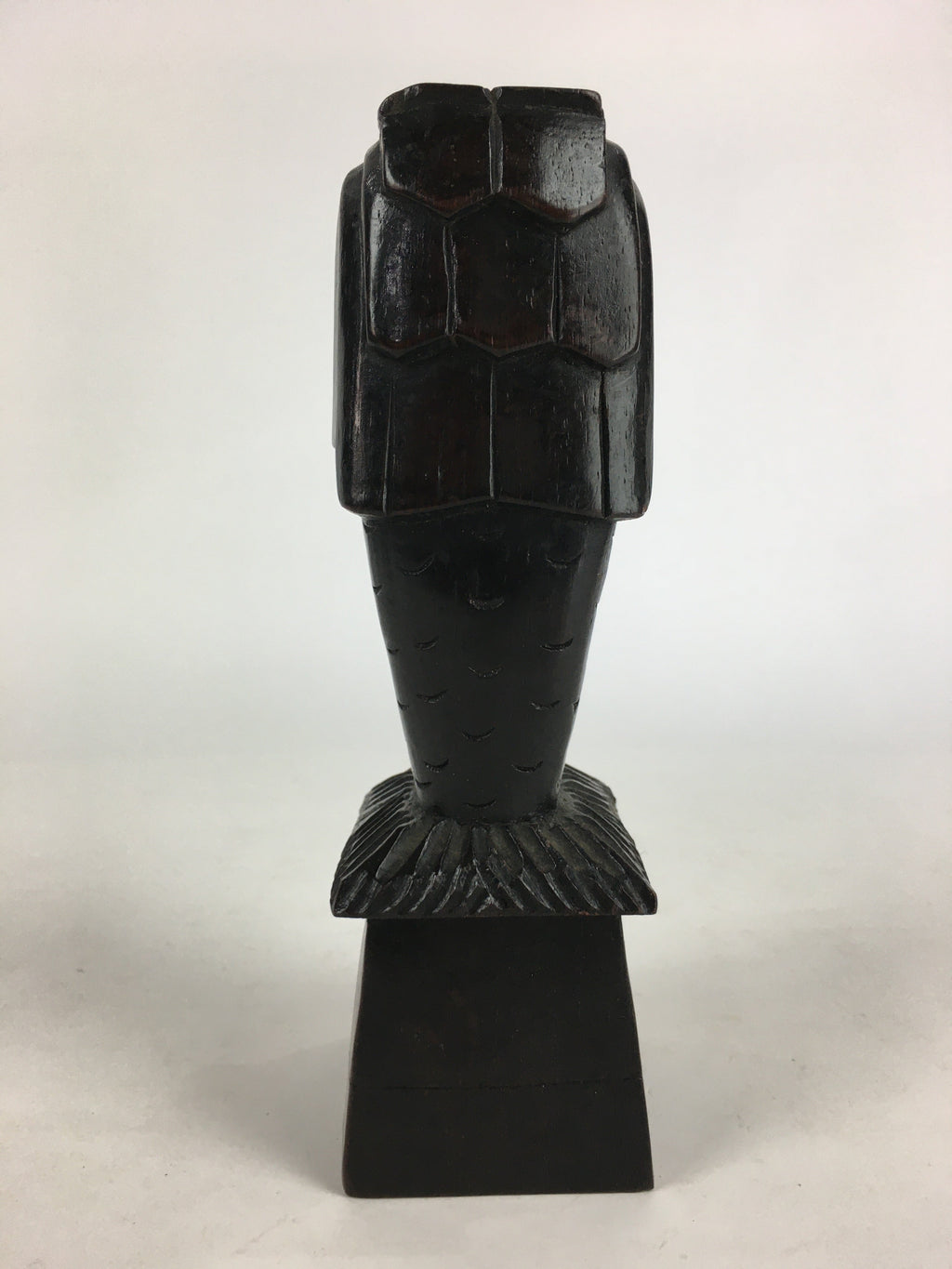 Singapore Wooden Merlion Statue Vtg Wood Carving Wood Craft Brown BD820