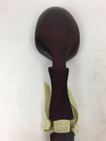 Taiwanese Wooden Spoon Ornament Vtg Wall Hanging Decoration Brown JK253