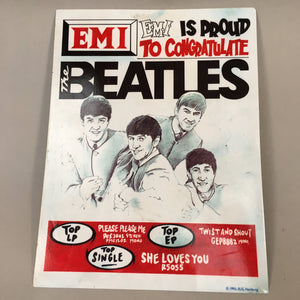 The Beatles Metal Poster Vintage Wall Plaque Sign Display EMI J957
