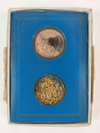 UNITED NATIONS 1976 Medal Vtg Medallion Neck Chain Medal Case JK411