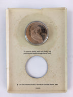 UNITED NATIONS 1976 Medal Vtg Medallion Neck Chain Medal Case JK411