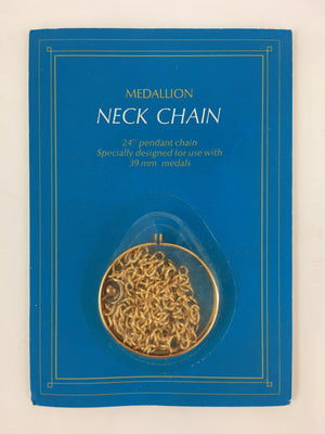UNITED NATIONS 1976 Medal Vtg Medallion Neck Chain Medal Case JK411