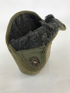 US Army Water Flask Bottle With Green Fabric OD Cover Cup Vtg Made In Japan JK44
