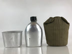 US Army Water Flask Bottle With Green Fabric OD Cover Cup Vtg Made In Japan JK44