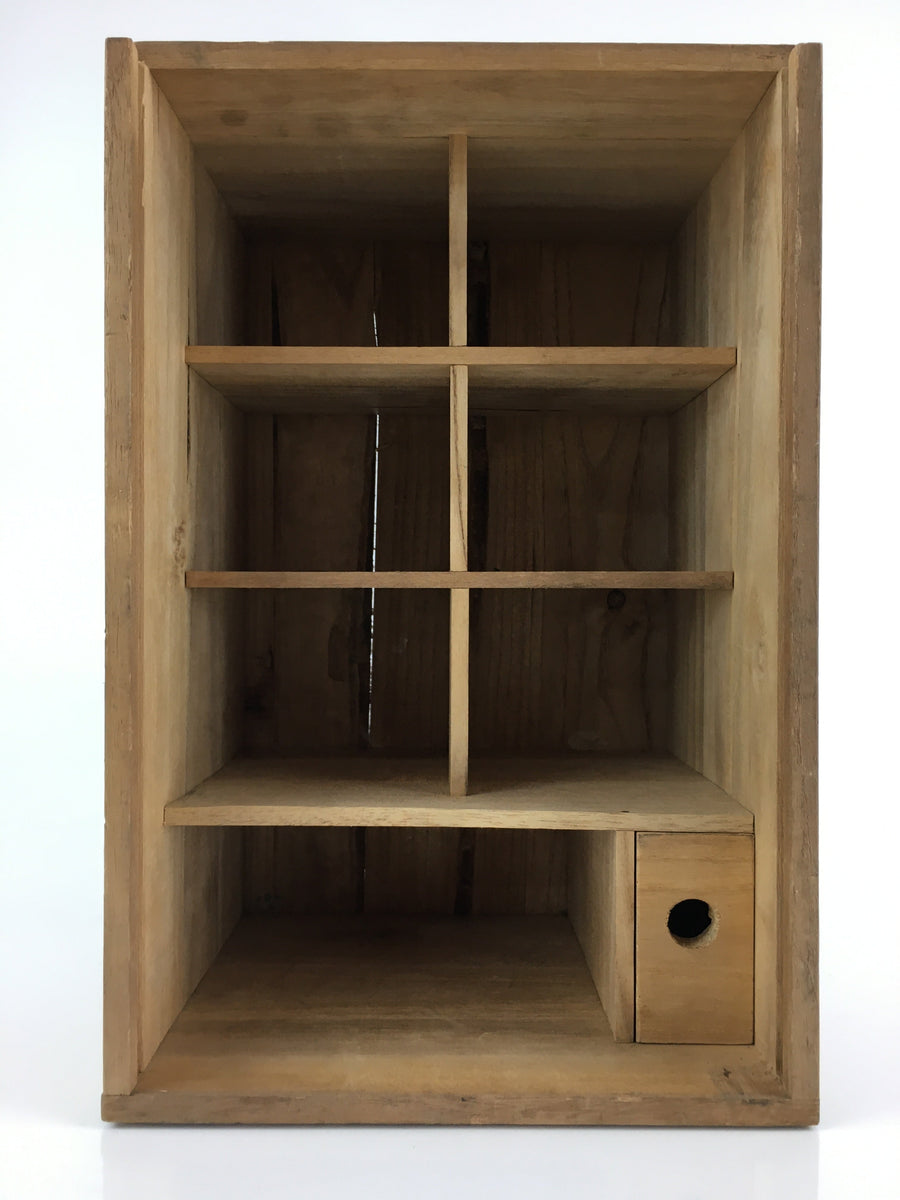 Vintage Japanese Wooden Pottery Storage Box Inside 15x18x28.5cm WB982 ...