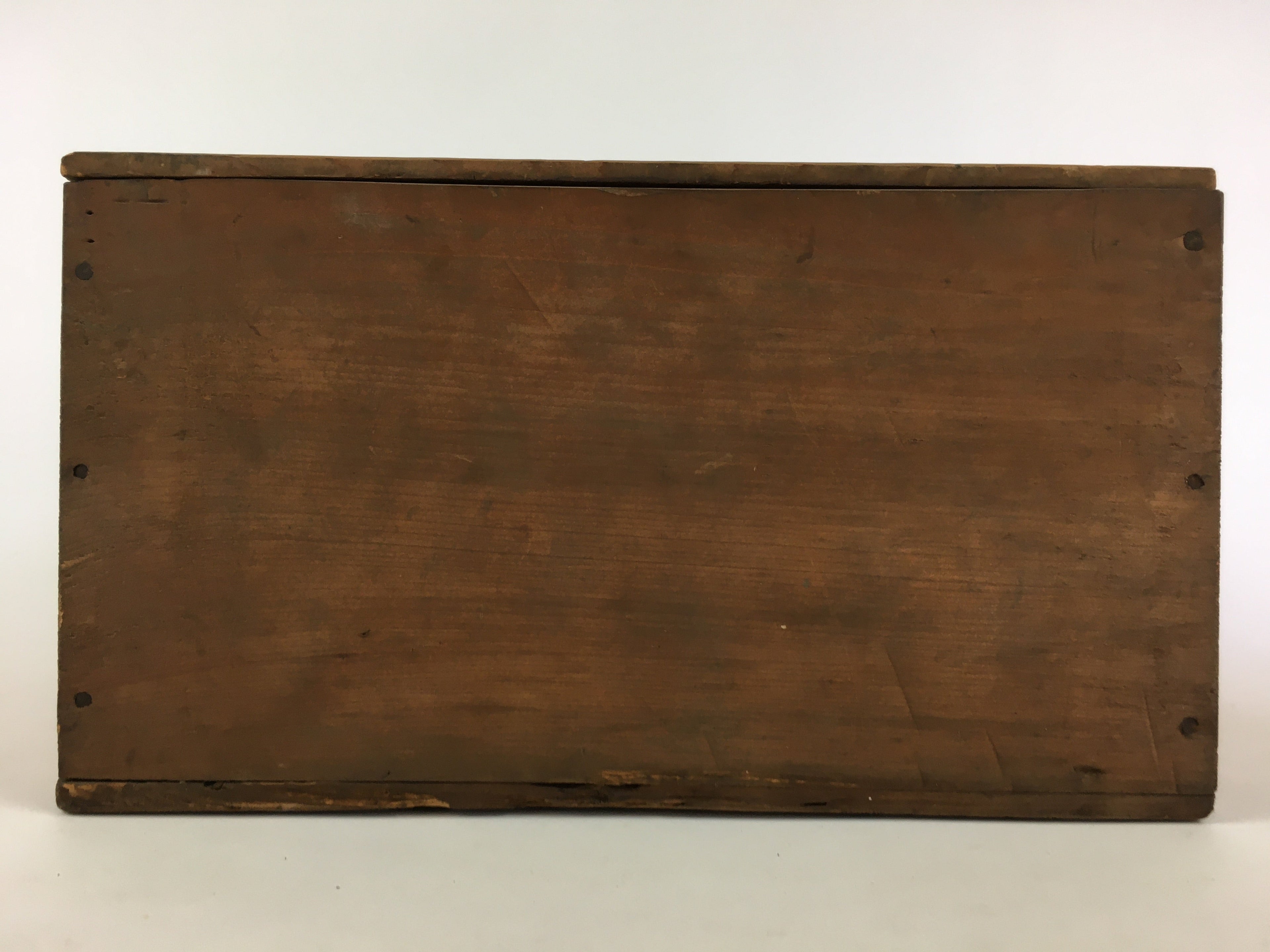 Vintage Japanese Wooden Pottery Storage Box Inside 27.5x25x14.5cm WB963