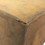 Vintage Japanese Wooden Pottery Storage Box Inside 34.5x34.5x23cm WB971