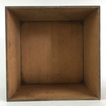 Vintage Japanese Wooden Pottery Storage Box Inside 34.5x34.5x23cm WB971