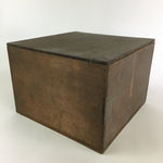 Vintage Japanese Wooden Pottery Storage Box Inside 34.5x34.5x23cm WB971