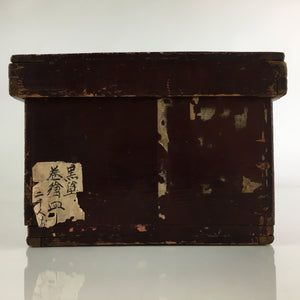 Vintage Japanese Wooden Pottery Storage Box Inside 38.5x18.5x13cm WB996