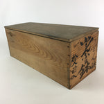Vintage Japanese Wooden Pottery Storage Box Inside 47x16.5x17cm WB962