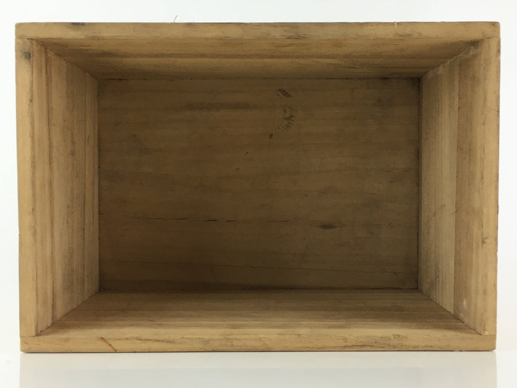Vintage Japanese Wooden Storage Box Inside 21.5x32.5x19cm WB976