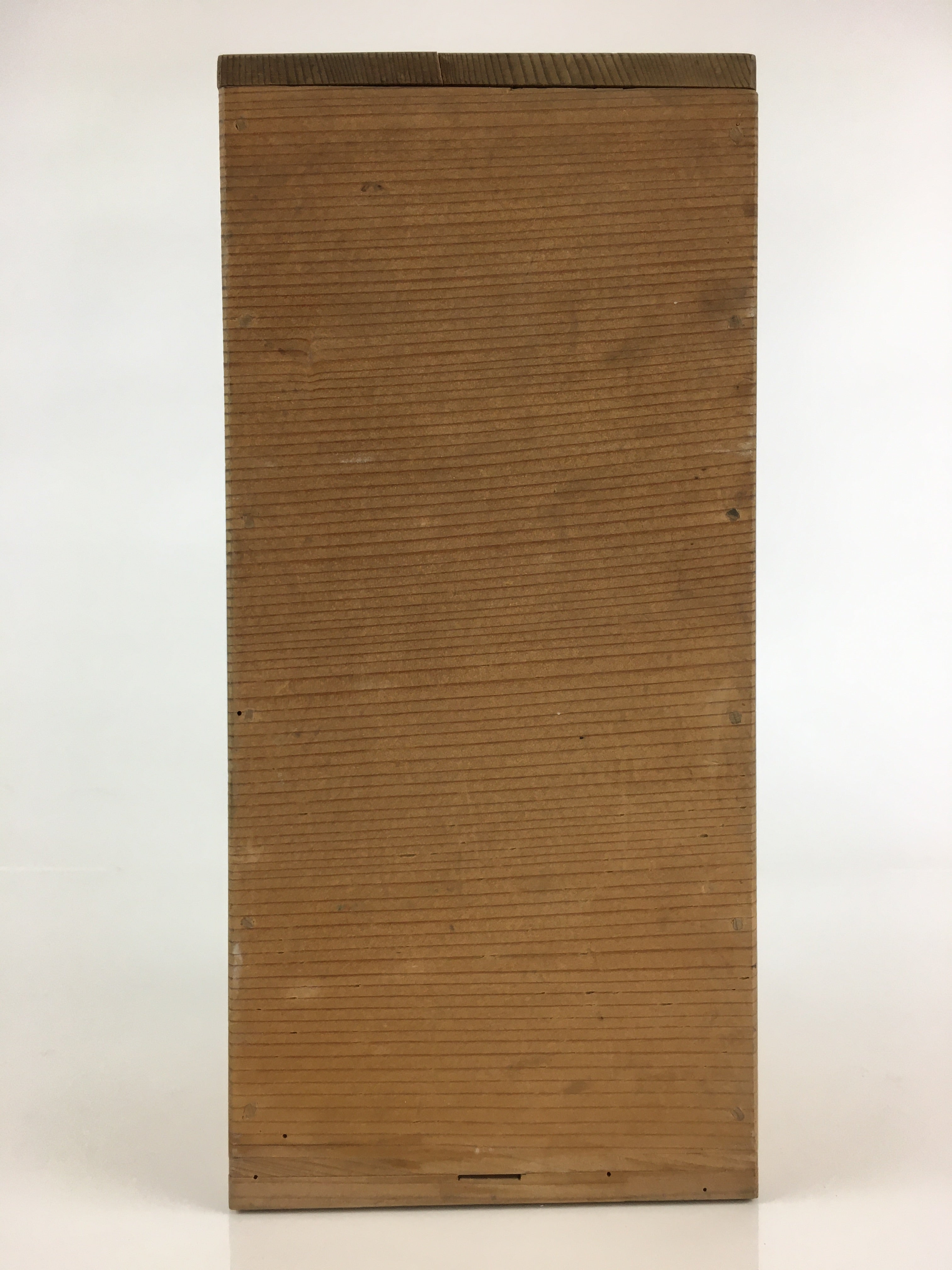 Vintage Japanese Wooden Vase Storage Box Inside 11x11x25cm WB991