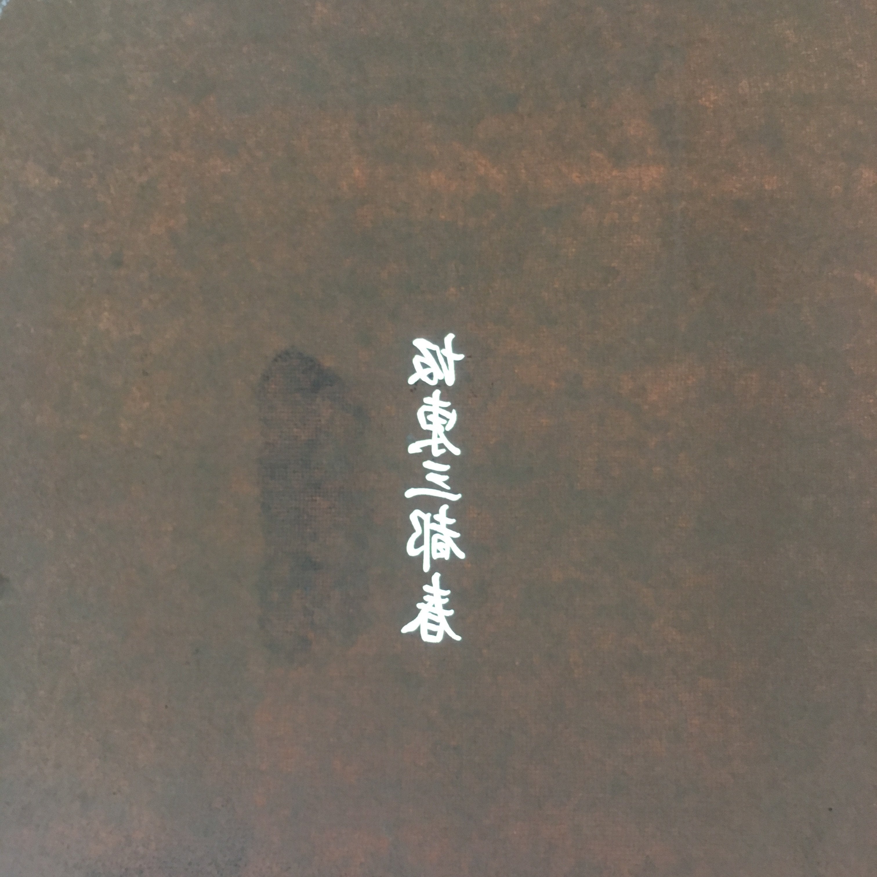 Vtg Japanese Katagami Kimono Stencil Katazome Kanji Spring Leaf Design C512