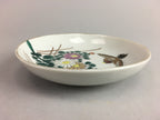 Vtg Japanese Porcelain Plate Chrysanthemum Sparrow Flower Bird Hand painted PT49