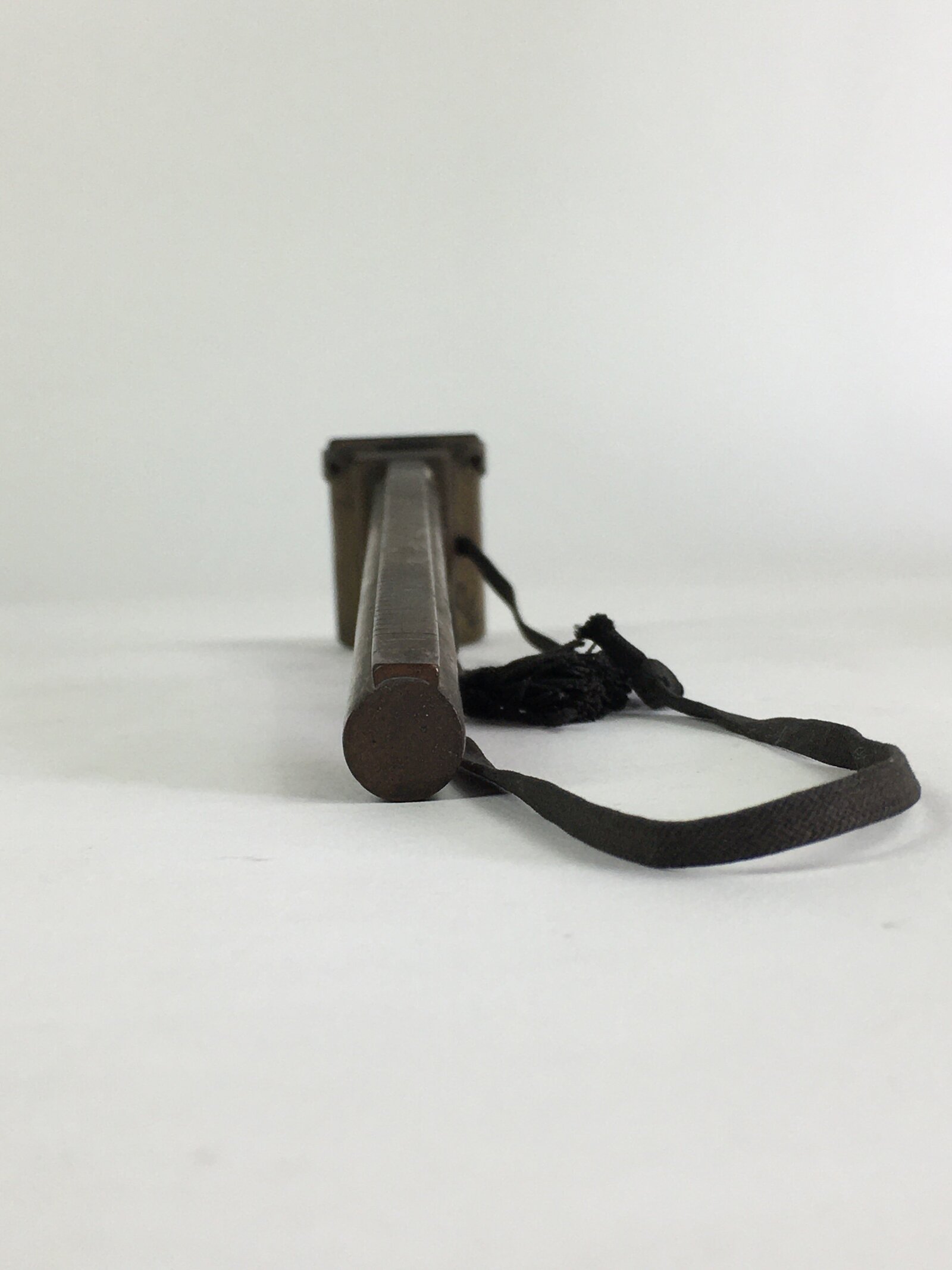 Antique C1880 Japanese Yatate Inkwell Brush Calligraphy Shuji Meiji Era JK287