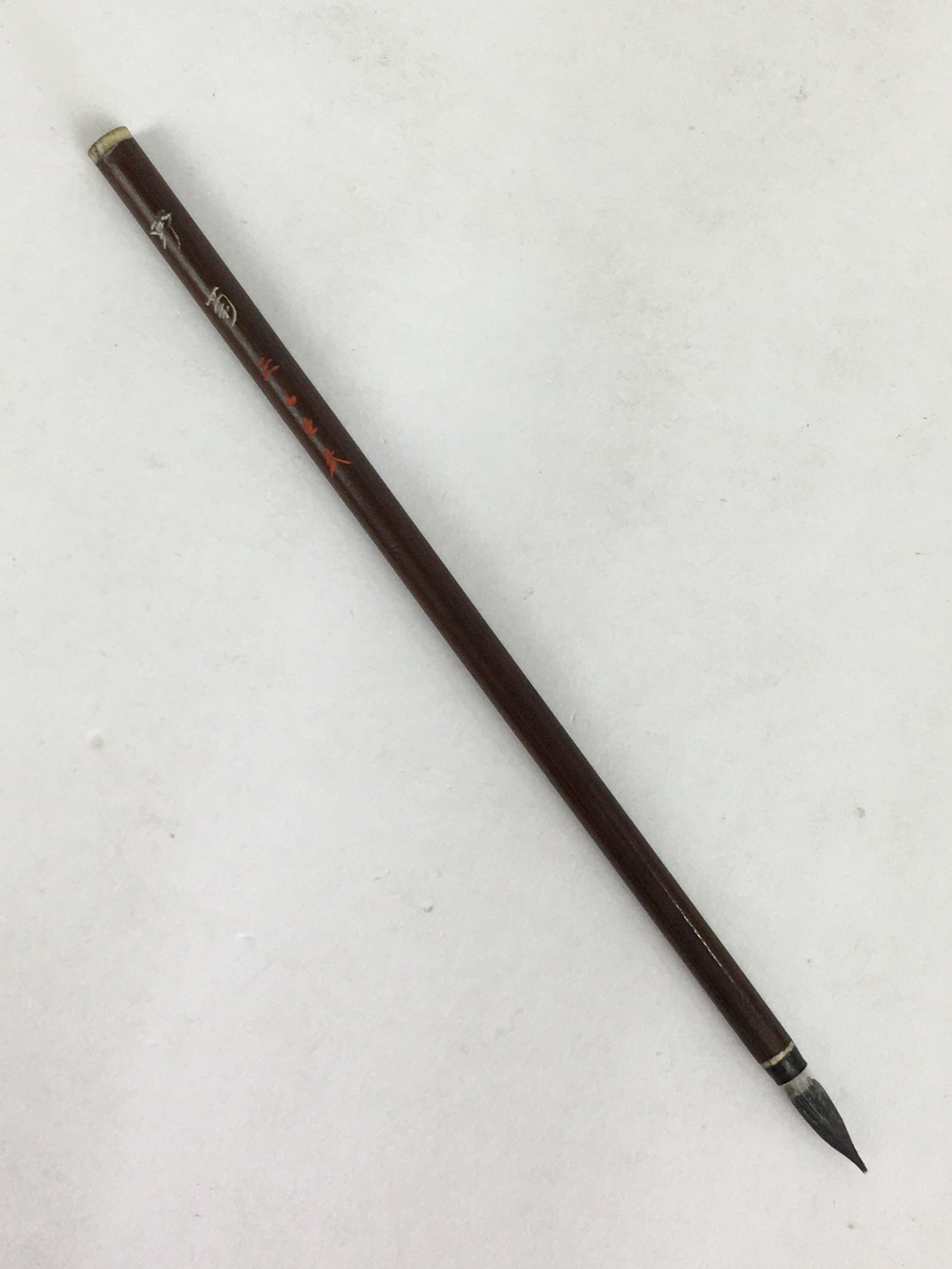 Antique C1880 Japanese Yatate Inkwell Brush Calligraphy Shuji Meiji Era JK287