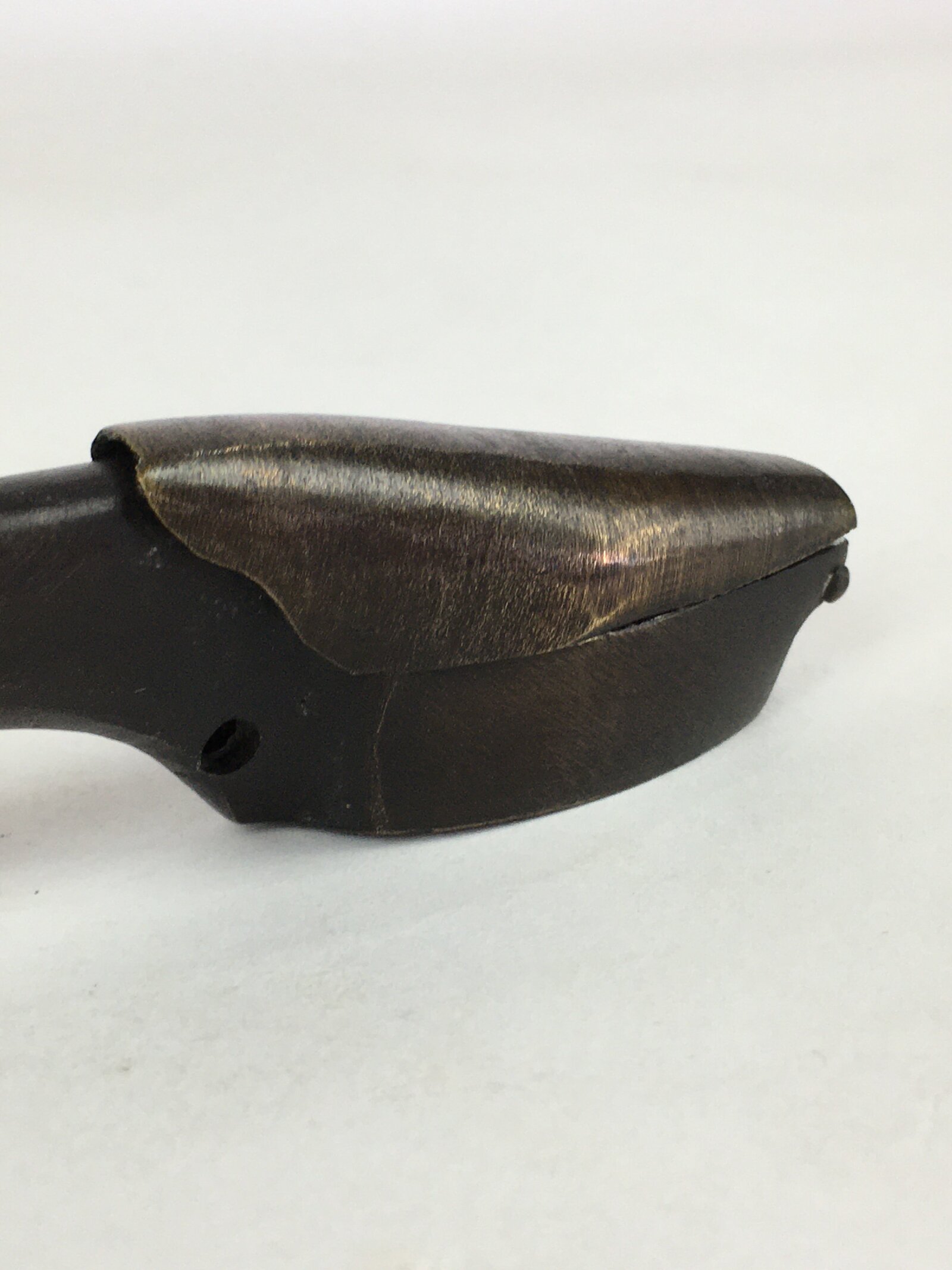 Antique C1880 Japanese Yatate Portable Inkwell Calligraphy Shuji Meiji Era JK288