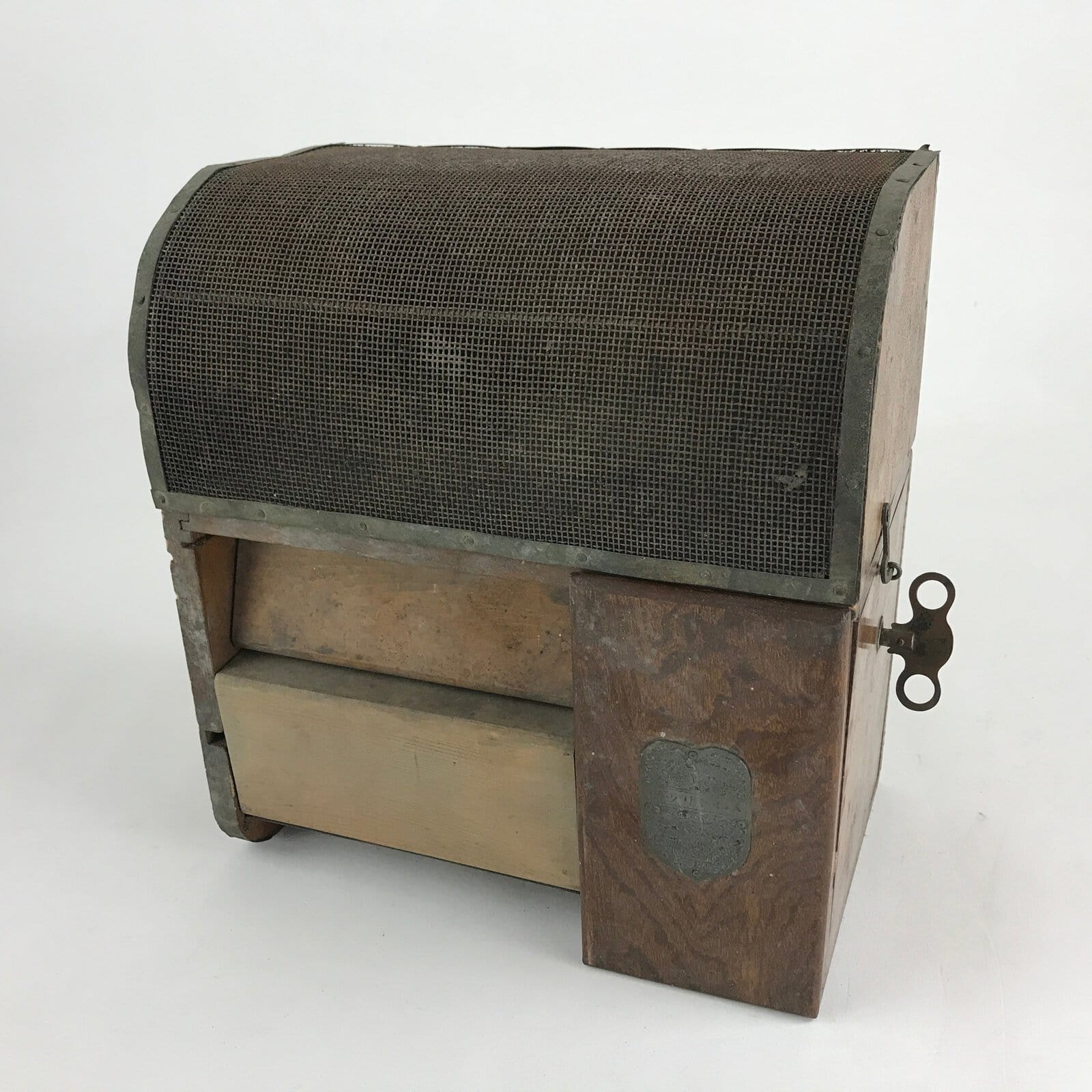 Antique C1900 Japanese Wooden Clockwork Flytrap Machine Cage Haetori-Ki JK511