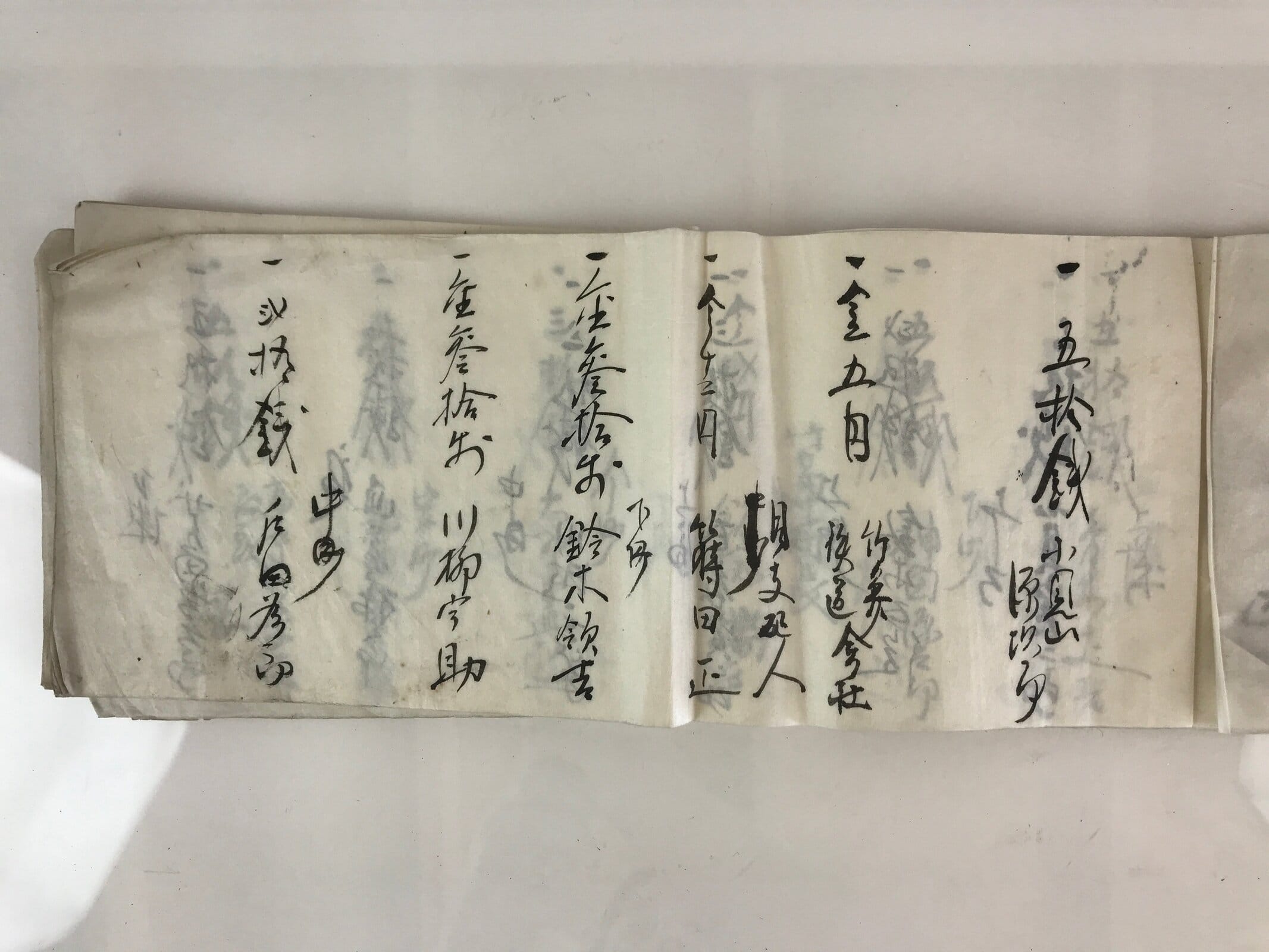 Antique C1927 Japanese Funeral Condolence Book Koden Showa Period Paper P315