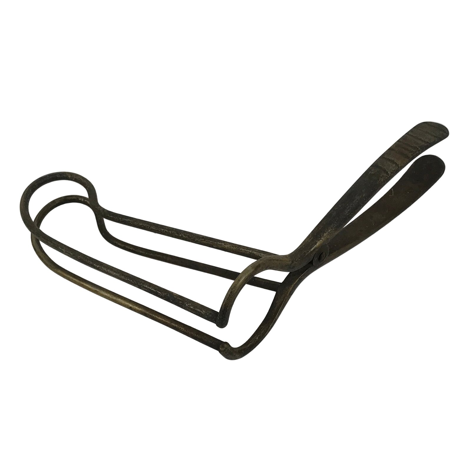 Antique Japanese Brass Throat Speculum Tool Manual ENT Medical Equipment JK920