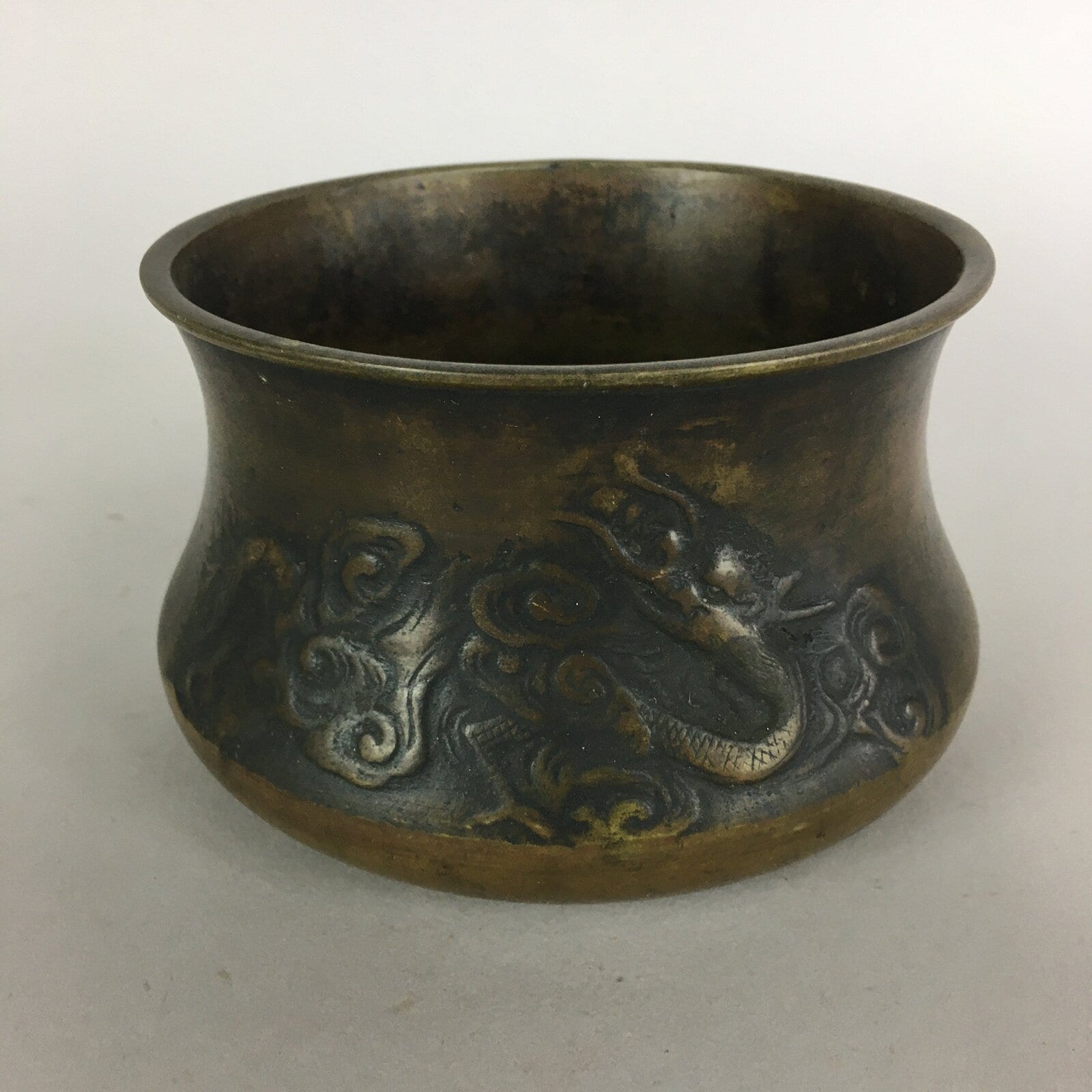 Antique Japanese Buddhist Altar Fitting Bronze Incense Burner C1900 Metal Koro B