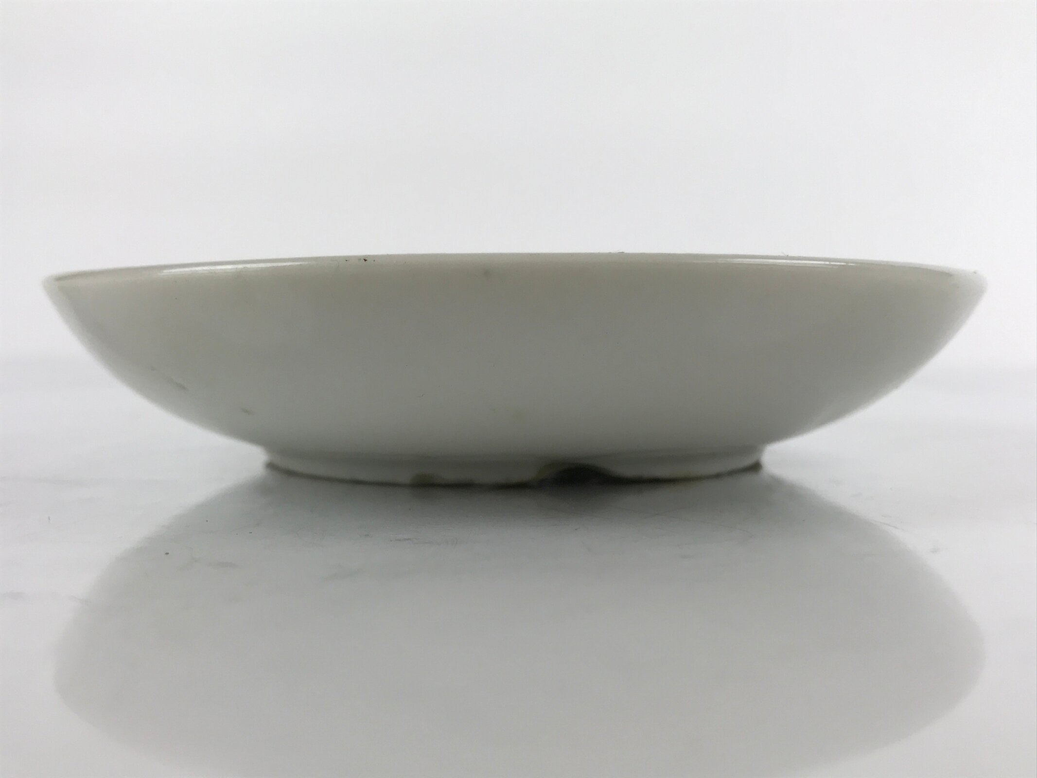 Antique Japanese Ceramic Small Plate Meimeizara Bamboo Plum Black Orange PY706