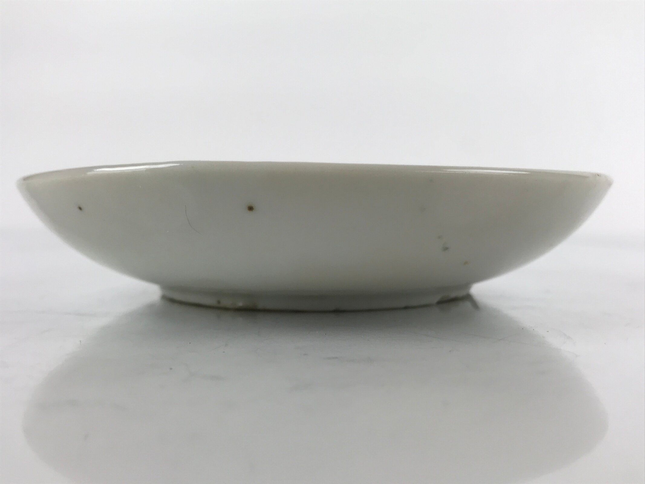 Antique Japanese Ceramic Small Plate Meimeizara Bamboo Plum Black Orange PY706