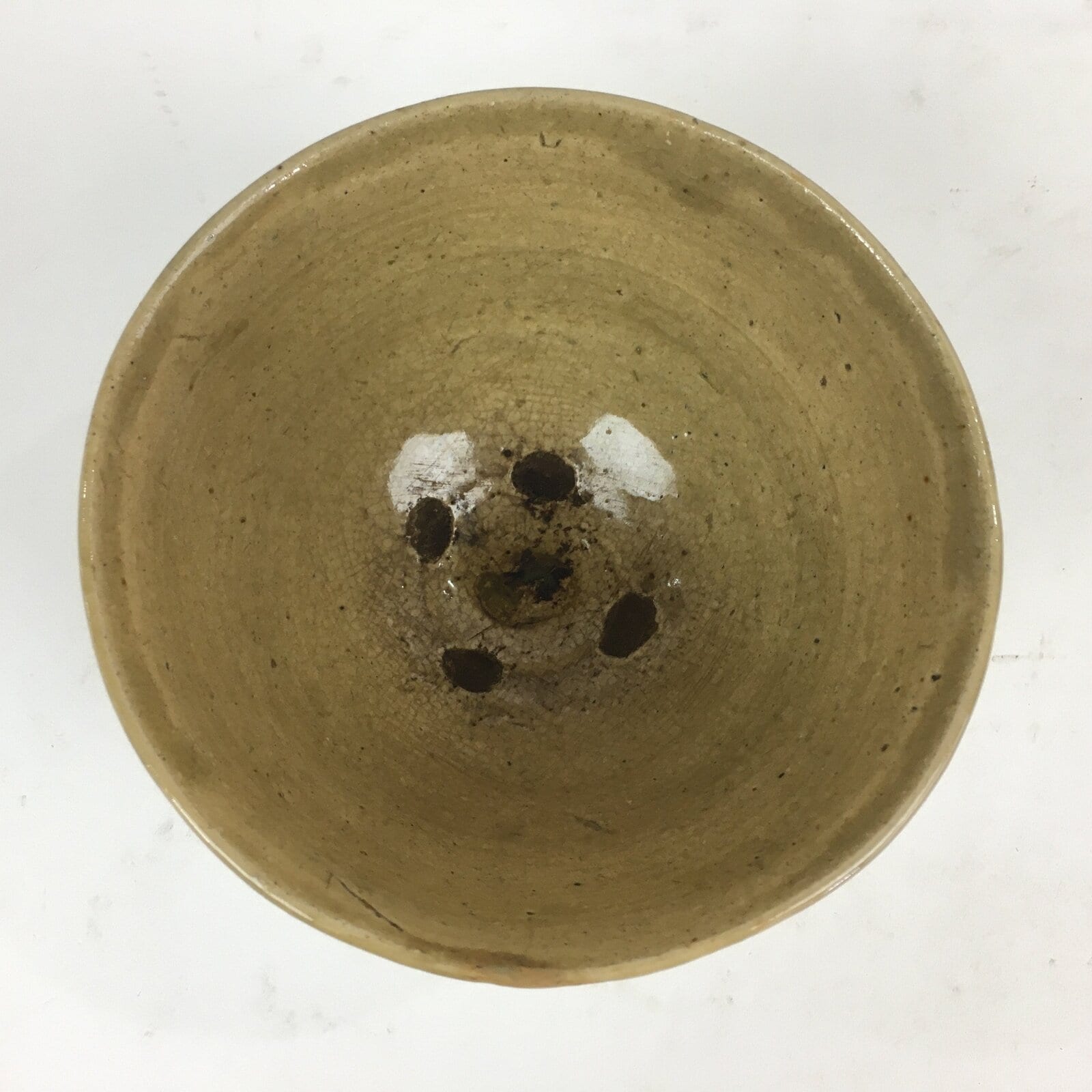 Antique Japanese Ceramic Tea Ceremony Bowl Chawan Pottery Sado Kanji GTB809