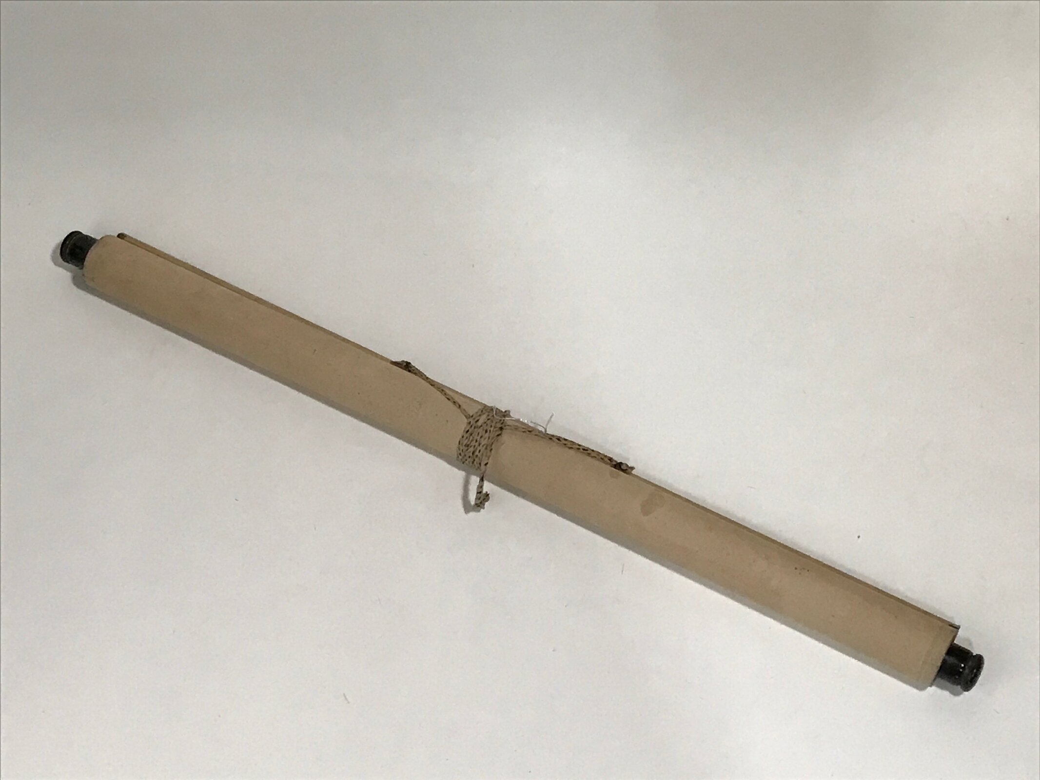 Antique Japanese Hanging Scroll C1910 Calligraphy Black White Kakejiku SC851