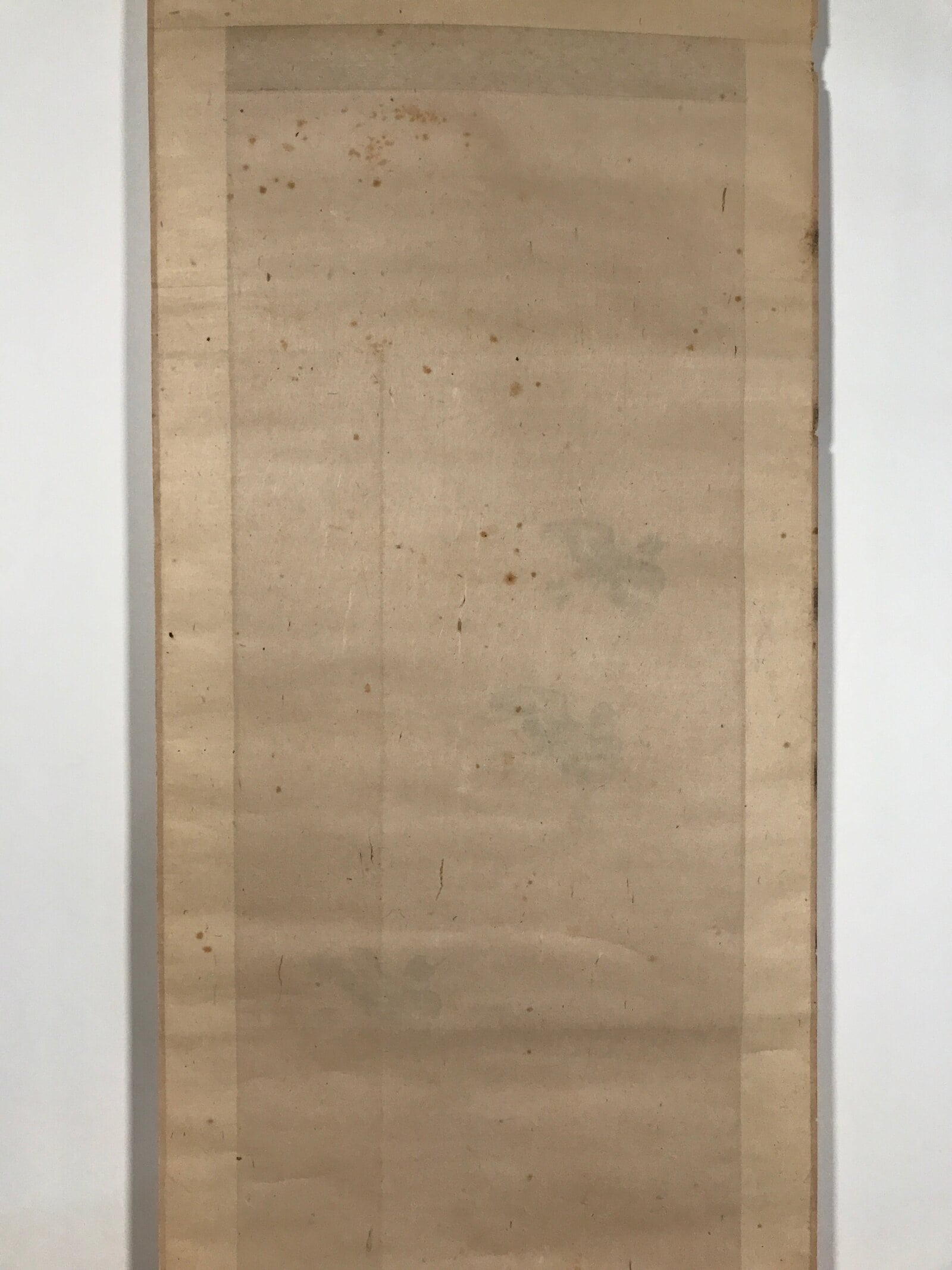 Antique Japanese Hanging Scroll Kakejiku Flying Bird Plover Fall Color KJ190