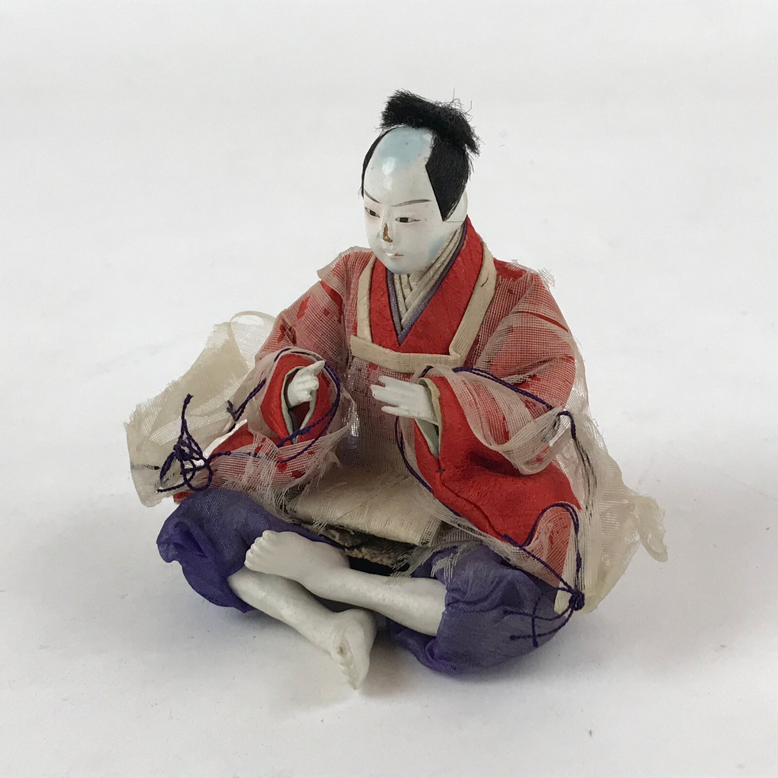 Antique Japanese Hina Doll Ningyo Girl's Day C1900 Servant Shicho Matsuri ID536