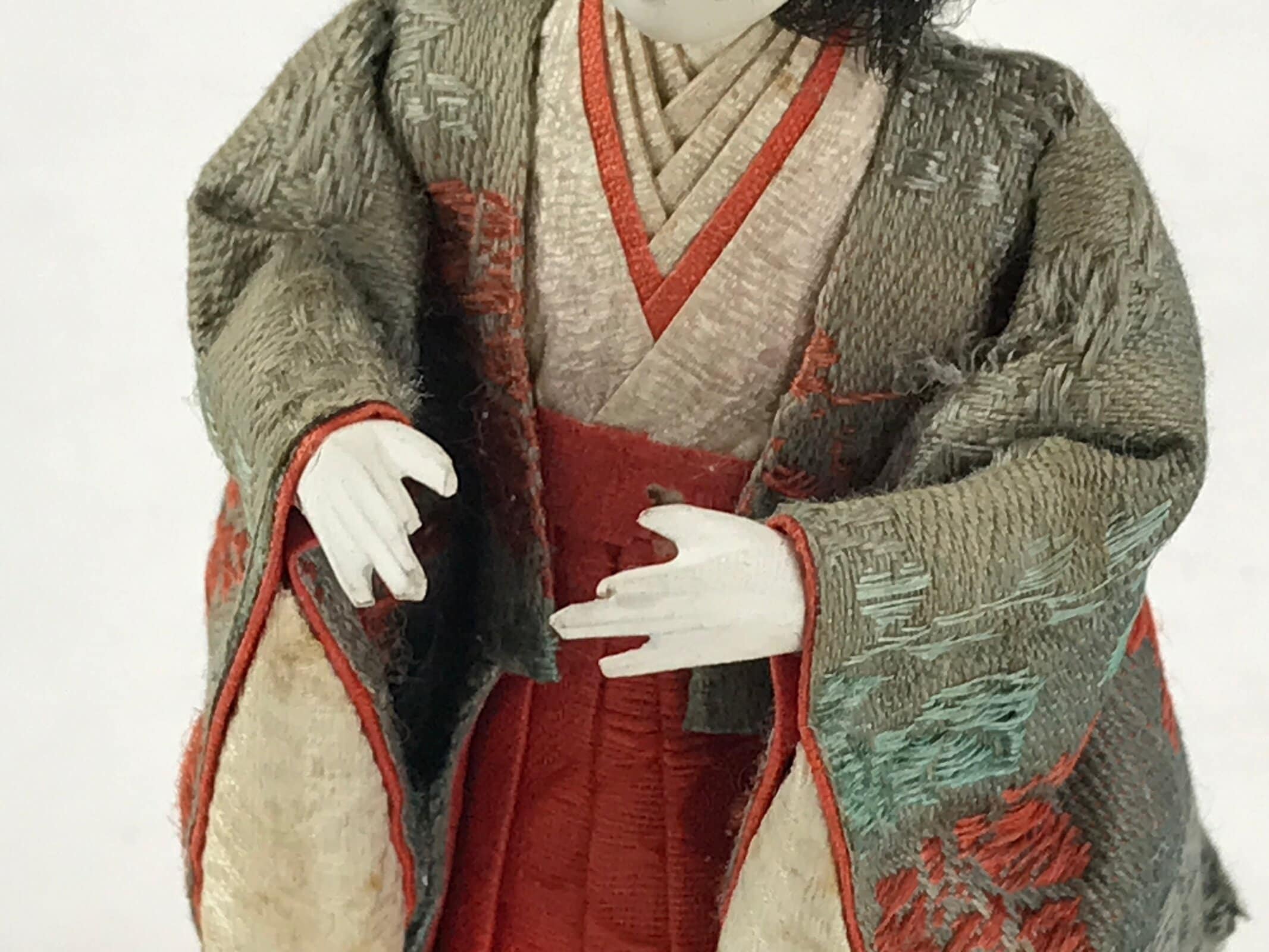 Antique Japanese Hina Doll Ningyo Girl's Day Court Lady C1900 Matsuri ID533