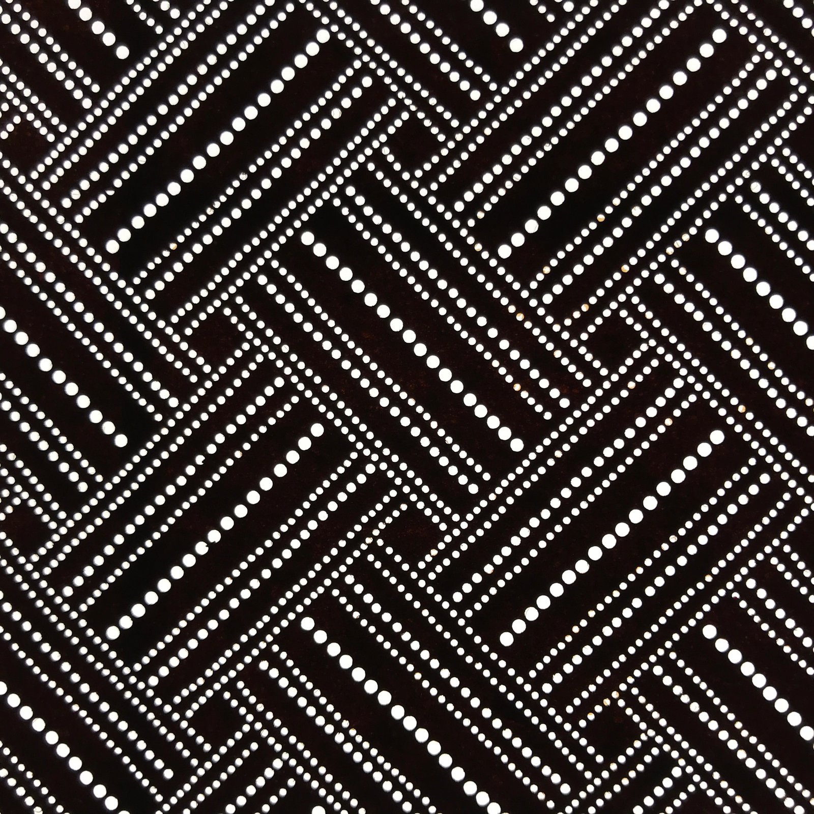 Antique Japanese Ise Katagami Paper Kimono Stencil Higaki Weave Pattern A692