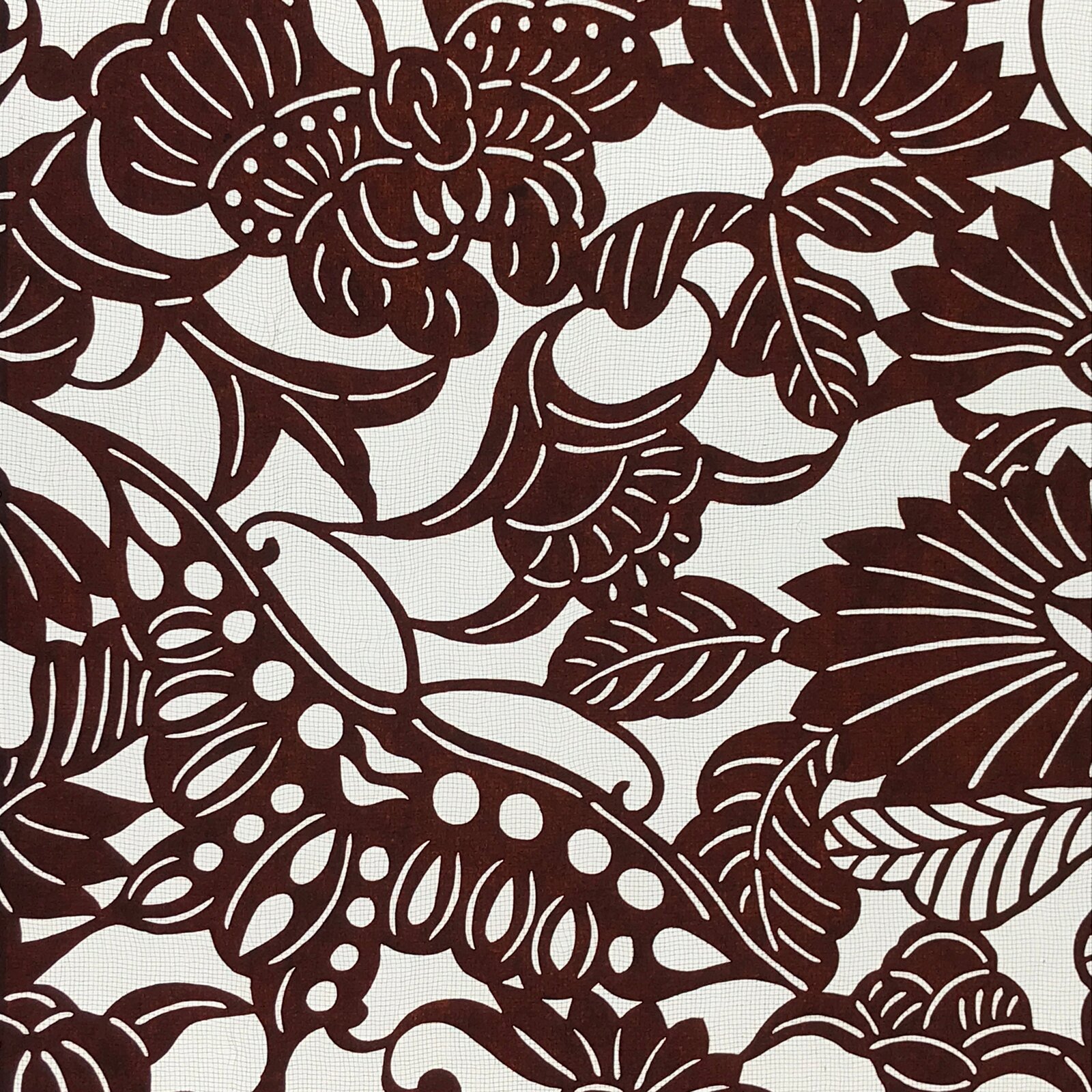 Antique Japanese Katagami Kimono Paper Stencil Butterflies Flowers 4Y487