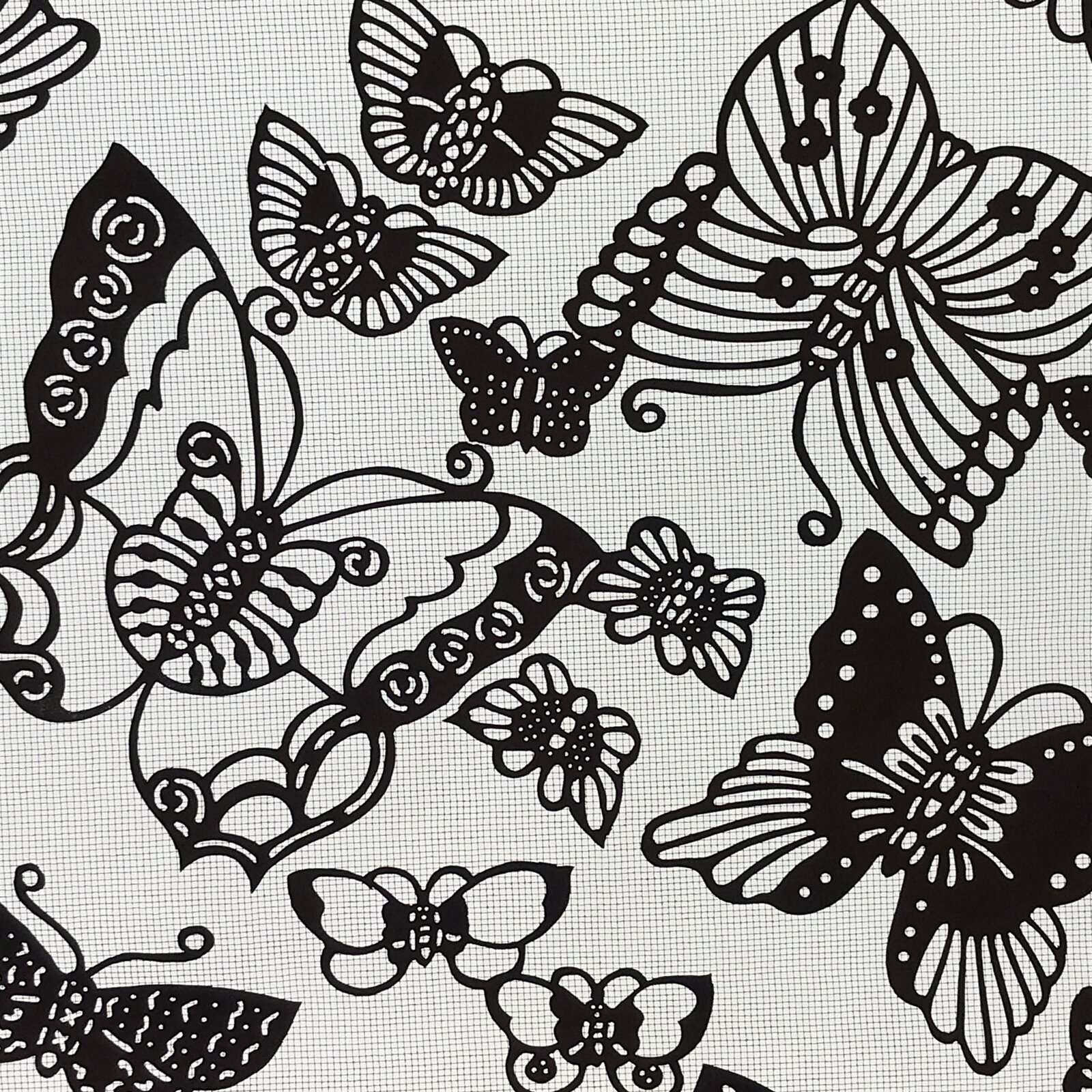 Antique Japanese Katagami Kimono Paper Stencil Katazome Butterflies 4Y501