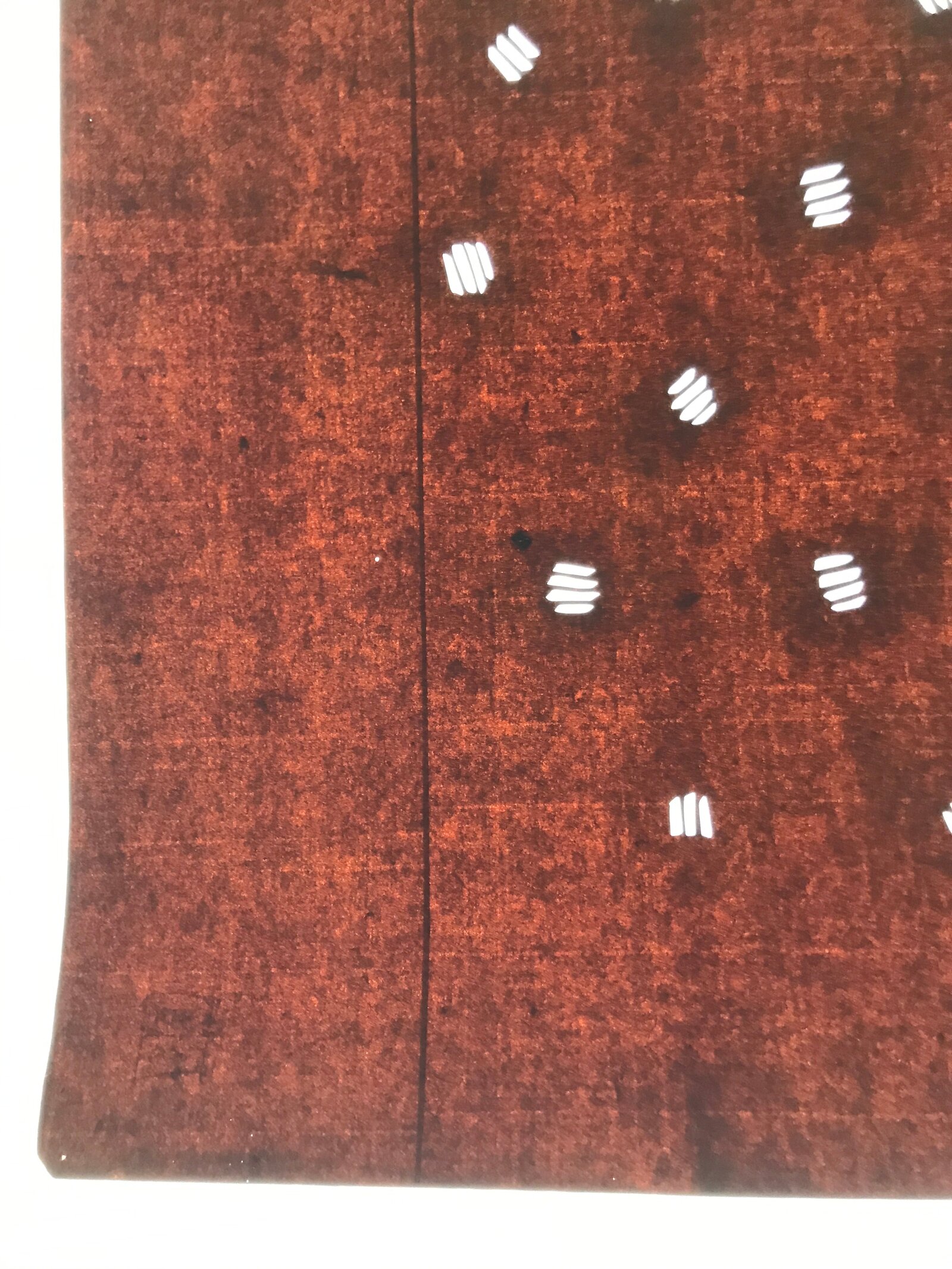 Antique Japanese Katagami Kimono Paper Stencil Katazome Small Line Pattern 4Y649