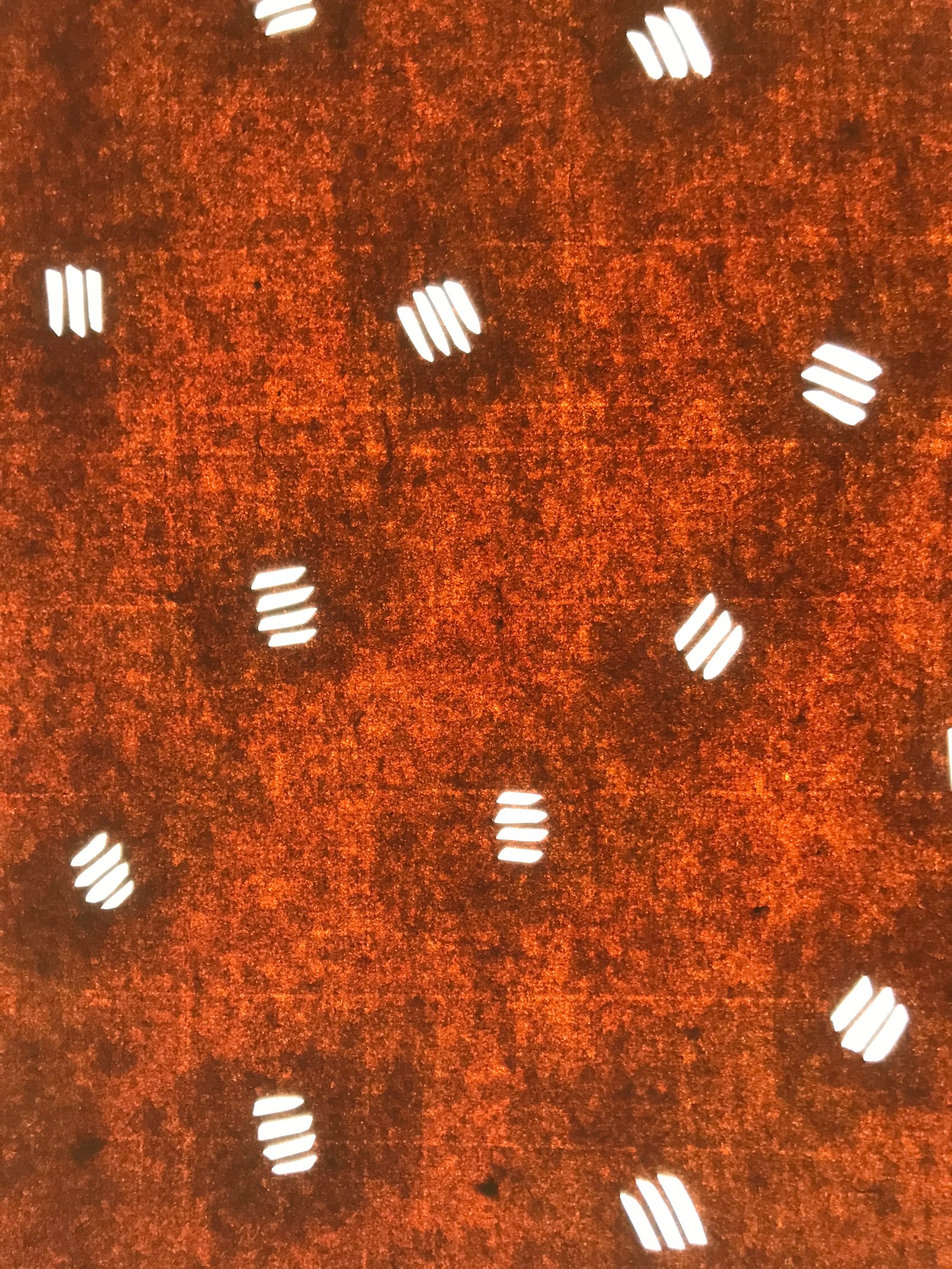 Antique Japanese Katagami Kimono Paper Stencil Katazome Small Line Pattern 4Y649