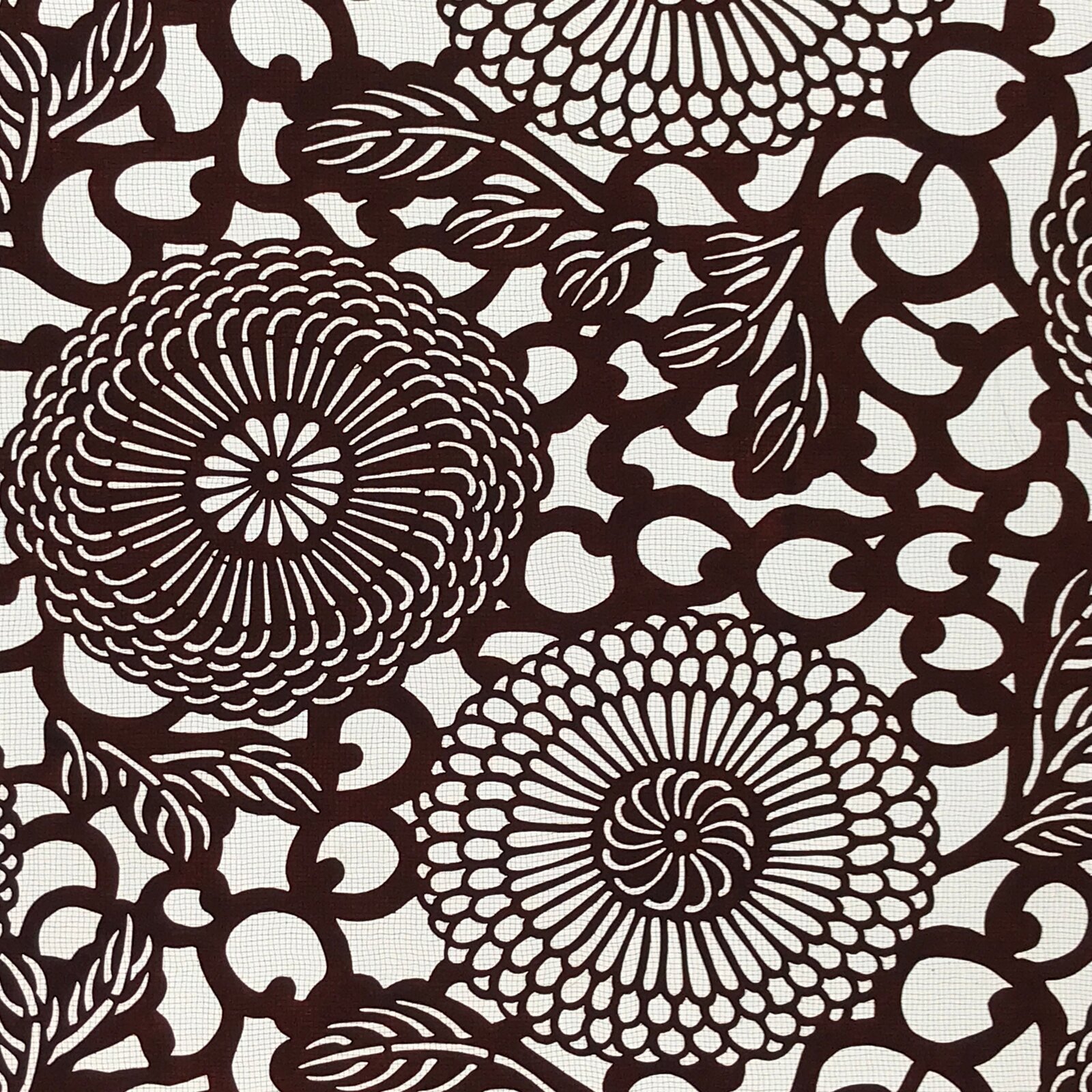 Antique Japanese Katagami Kimono Stencil Karakusa Chrysanthemums 4Y499