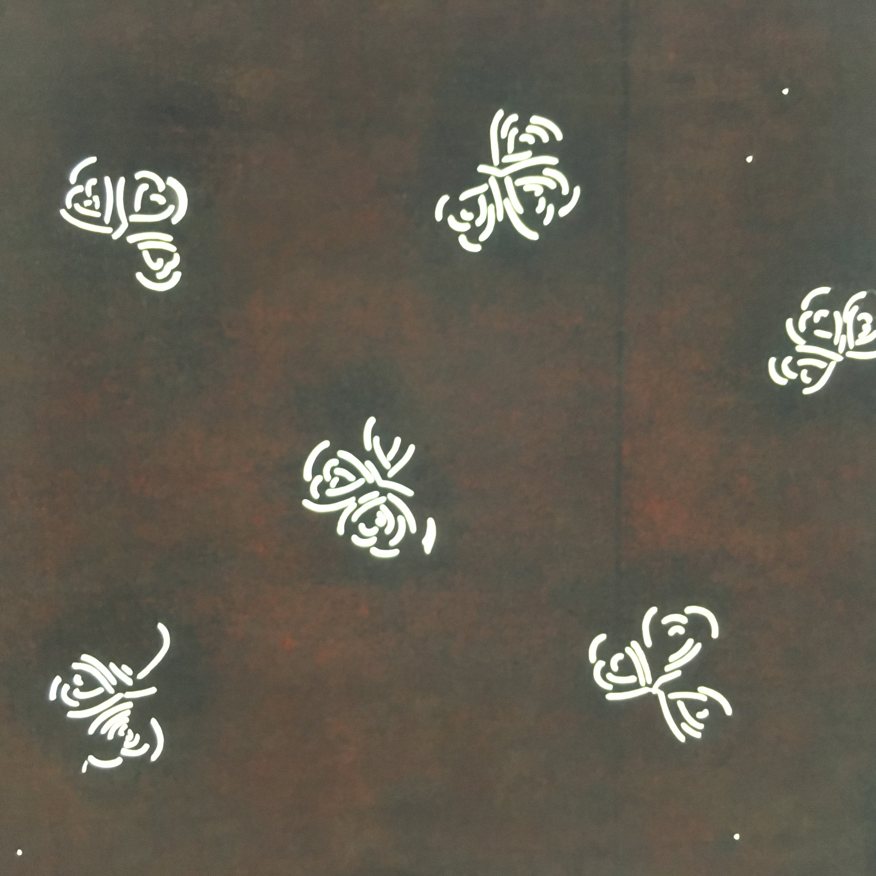 Antique Japanese Katagami Kimono Stencil Katazome Edo Floral 4Y193