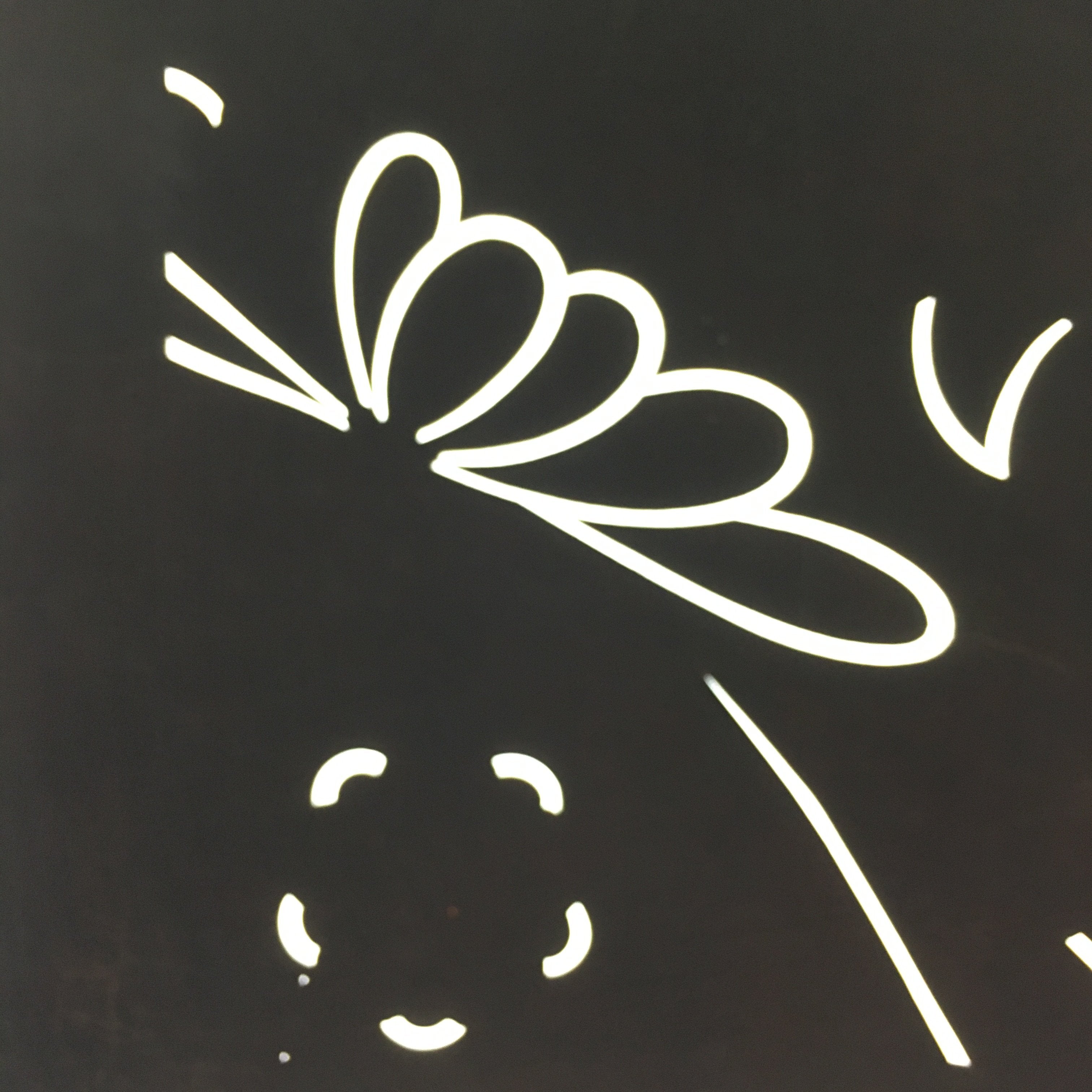 Antique Japanese Katagami Kimono Stencil Katazome Flower Kiku Butterfly C325