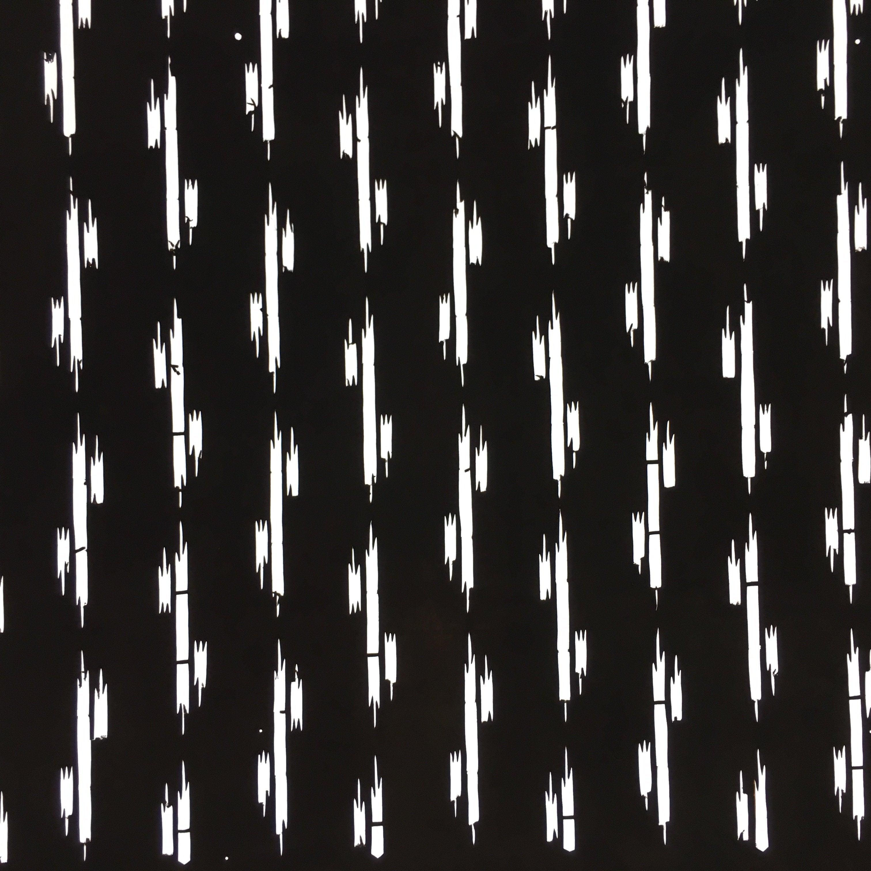 Antique Japanese Katagami Kimono Stencil Katazome Meiji Abstract Design 4Y282