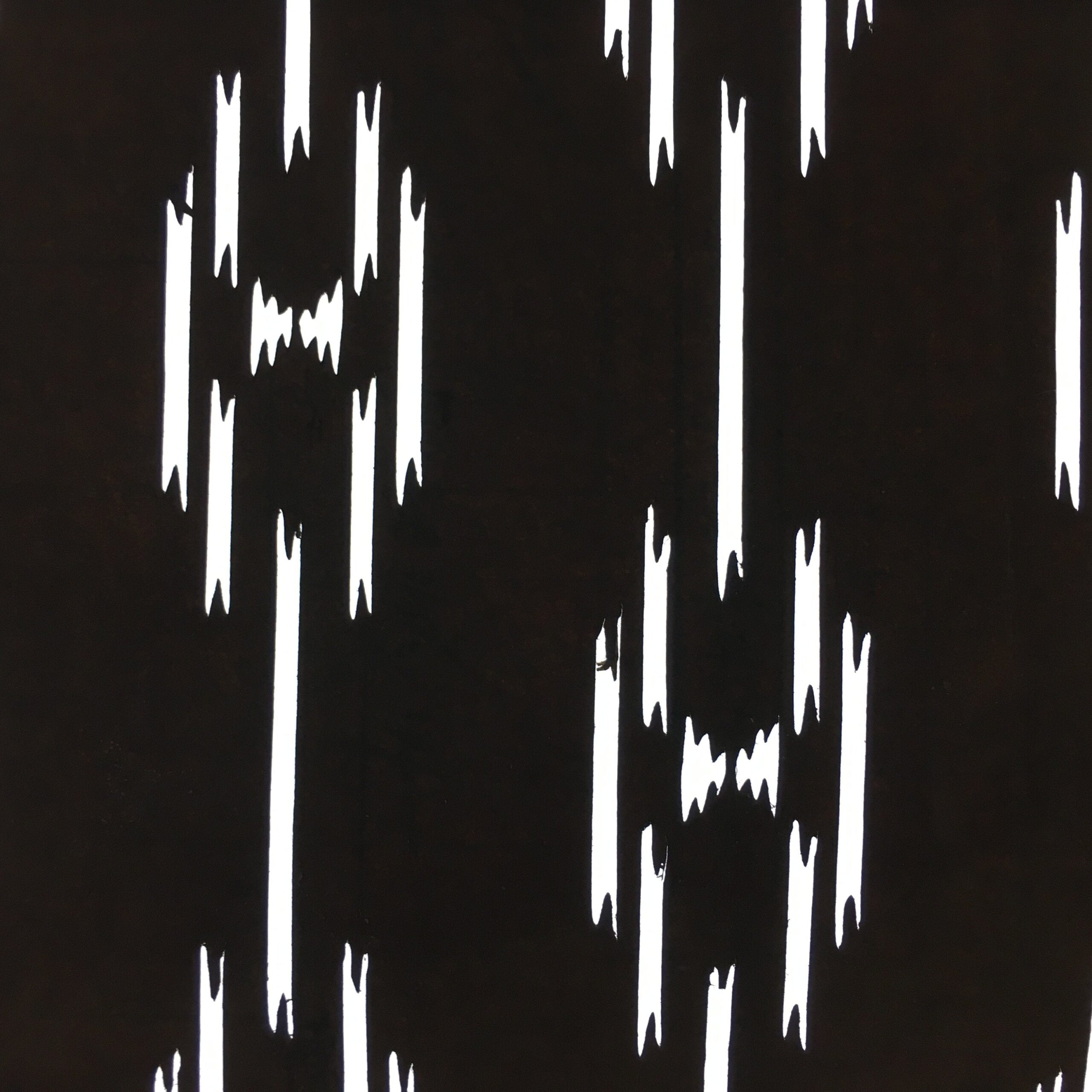 Antique Japanese Katagami Kimono Stencil Katazome Meiji Abstract Design 4Y356