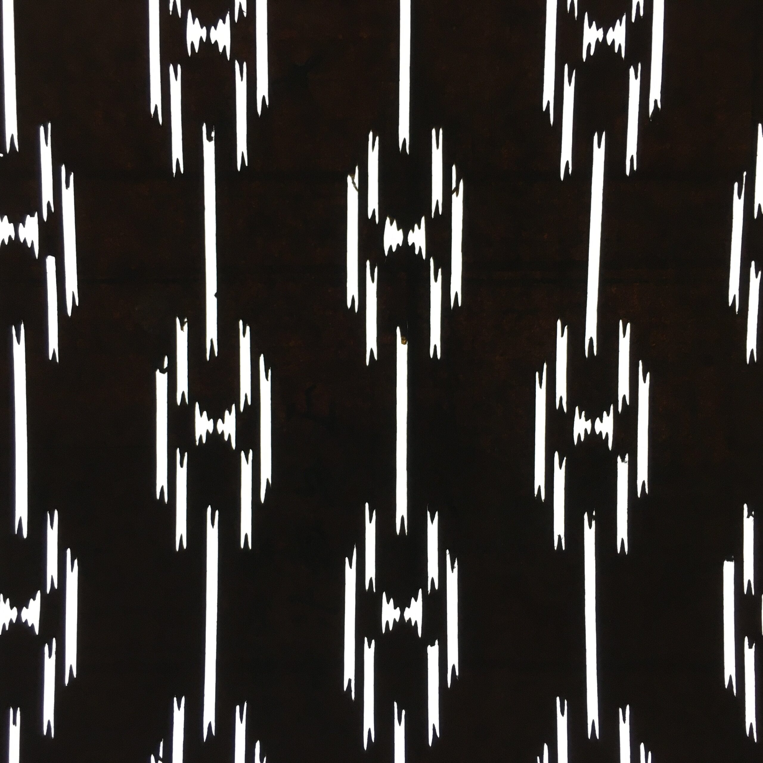 Antique Japanese Katagami Kimono Stencil Katazome Meiji Abstract Design 4Y356